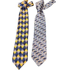 J. Garcia Jerry‎ Garcia LOT OF 2 100% Silk Neckties